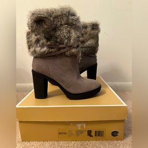 Michael Kors Hawthorn Suede Ankle Boots